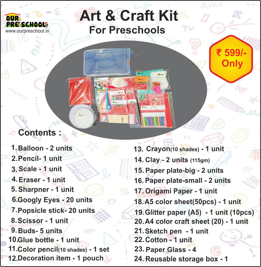 Art & Craft Kit for Preschool (Jumbo)