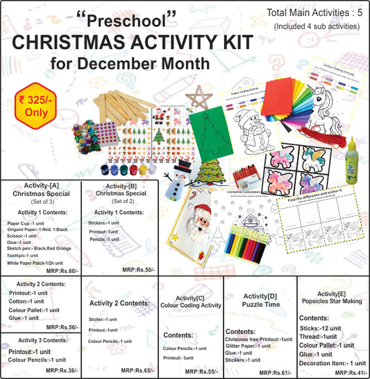 Preschool CHRISTMAS ACTIVITY KIT for December Month