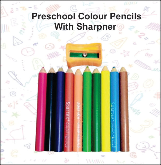 Preschool Colour Pencils with Sharpner