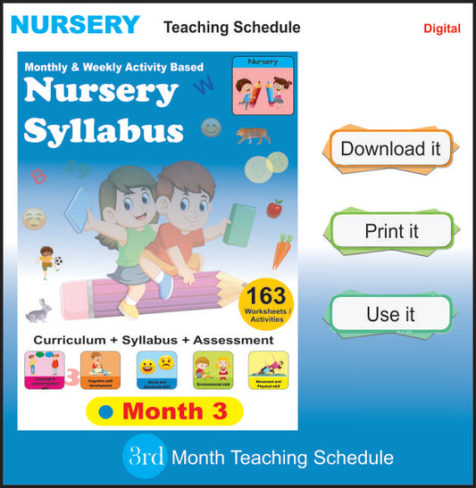 Nursery Teaching Plan Month-3