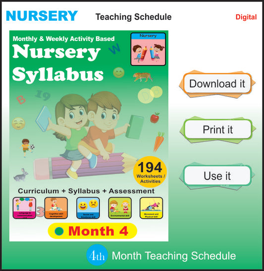 Nursery Teaching Plan Month-4