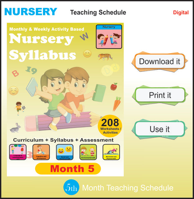 Nursery Teaching Plan Month-5