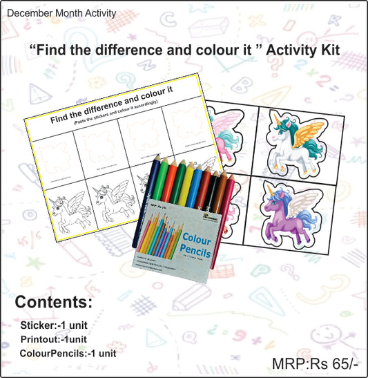 Find the difference and colour it Activity Kit