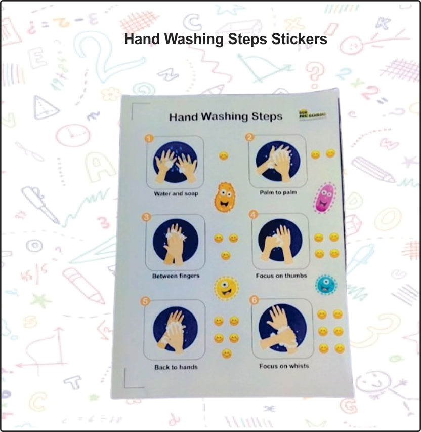 Hand Washing Steps Stickers