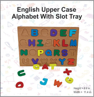 English Upper Case Alphabet with Slot Tray