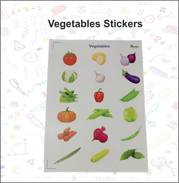 Preschool Vegetables Stickers