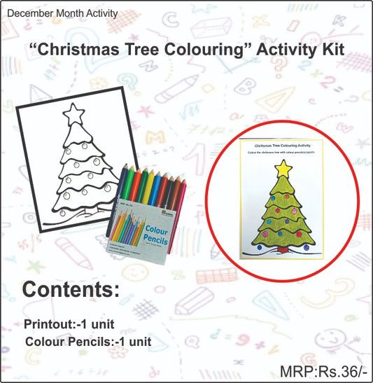 Christmas Tree Colouring Activity Kit